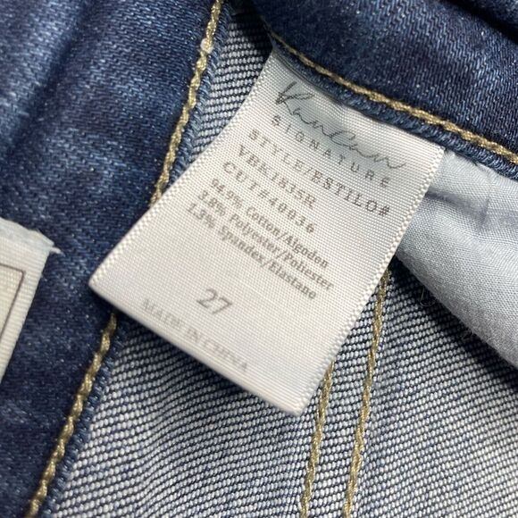 KanCan Signature Estilo Raw Hem Mid Rise Skinny Jean Size 27 - Picture 7 of 7